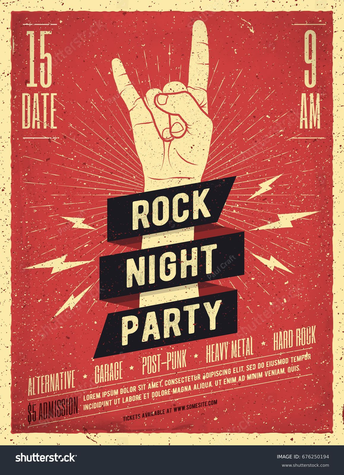 Rock Roll Invite Royalty-Free Images, Stock Photos &amp;amp; Pictures intended for Free Printable Rock And Roll Invitation Templates