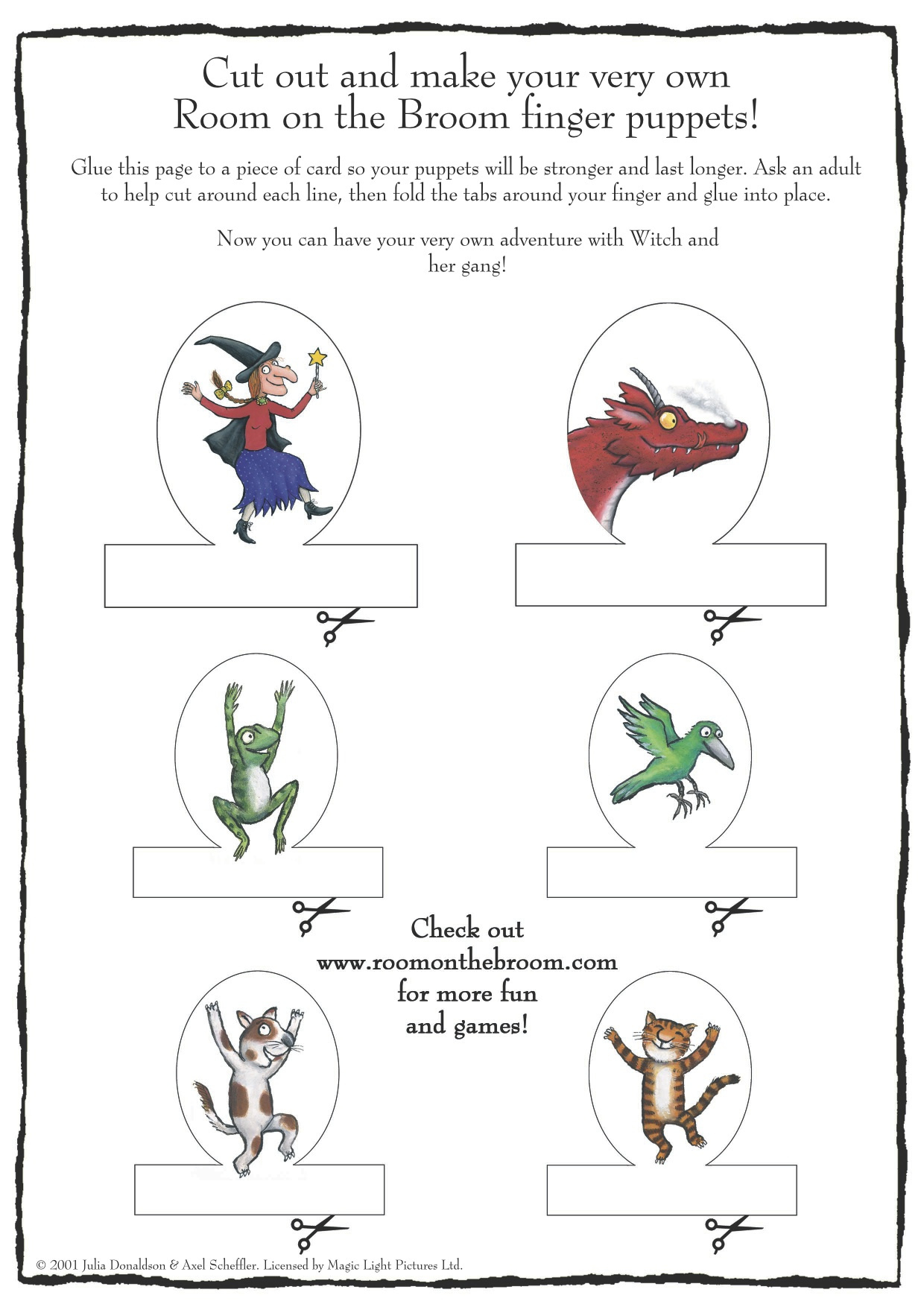 Room On The Broom | Kindergarten Nana inside Free Room on the Broom Printables