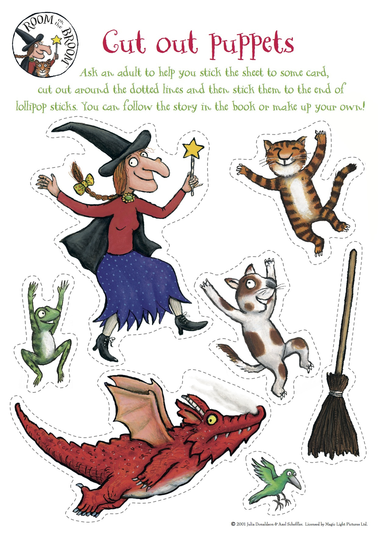 Room On The Broom | Kindergarten Nana pertaining to Free Room On The Broom Printables