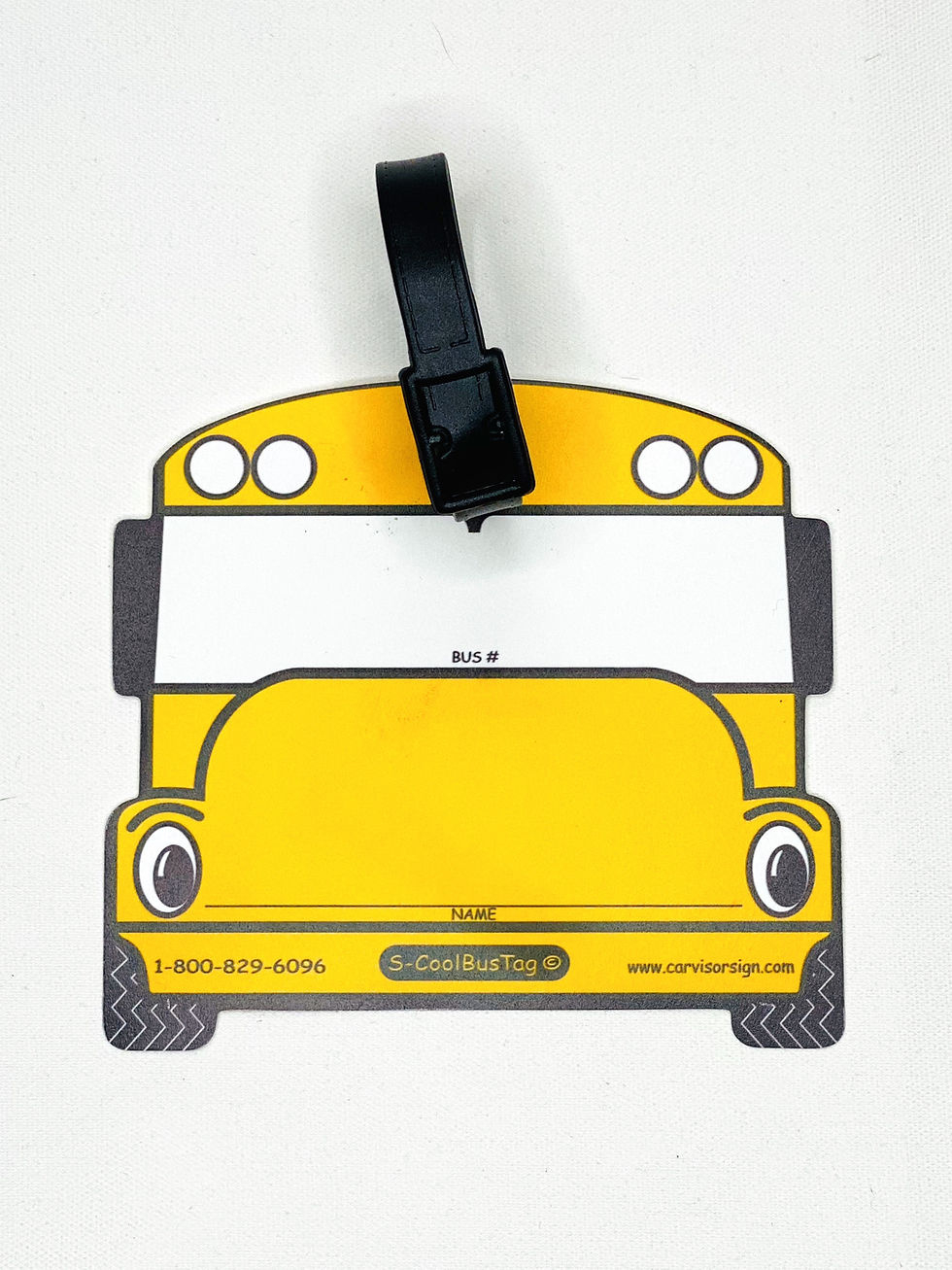 School Bus Backpack Tags (Pack Of 50) | The Little Sign Co pertaining to Printable Bus Tags For Backpacks