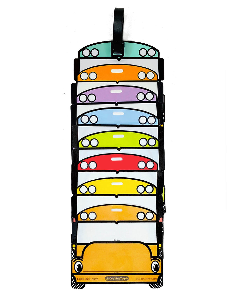 School Bus Backpack Tags (Pack Of 50) | The Little Sign Co within Printable Bus Tags For Backpacks