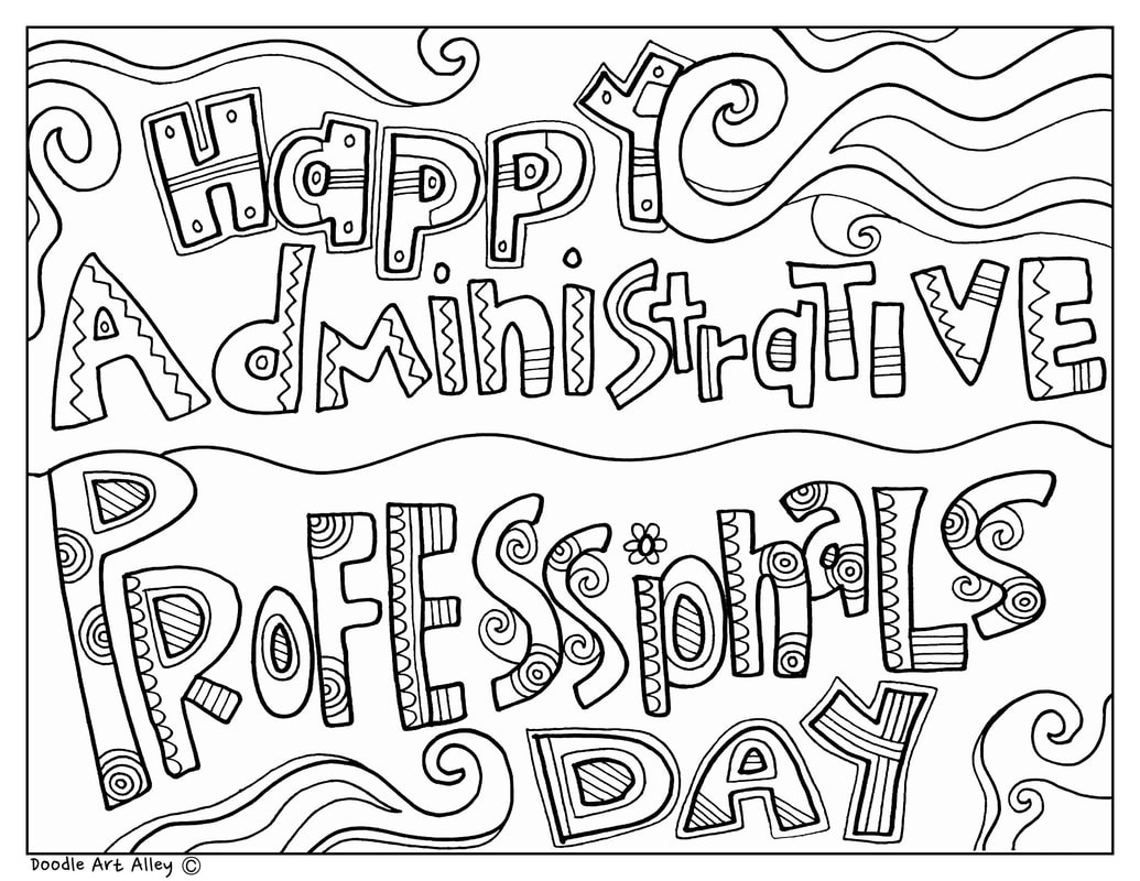 School Secretary Day - Classroom Doodles within Secretary Day Cards Free Printable