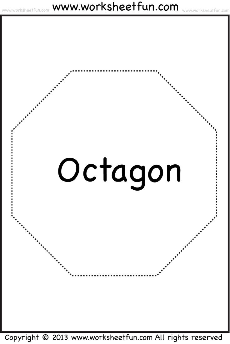 Shapes – Polygons – Pentagon, Hexagon, Heptagon, Octagon, Nonagon in Free Printable Octagon Worksheets For Preschoolers