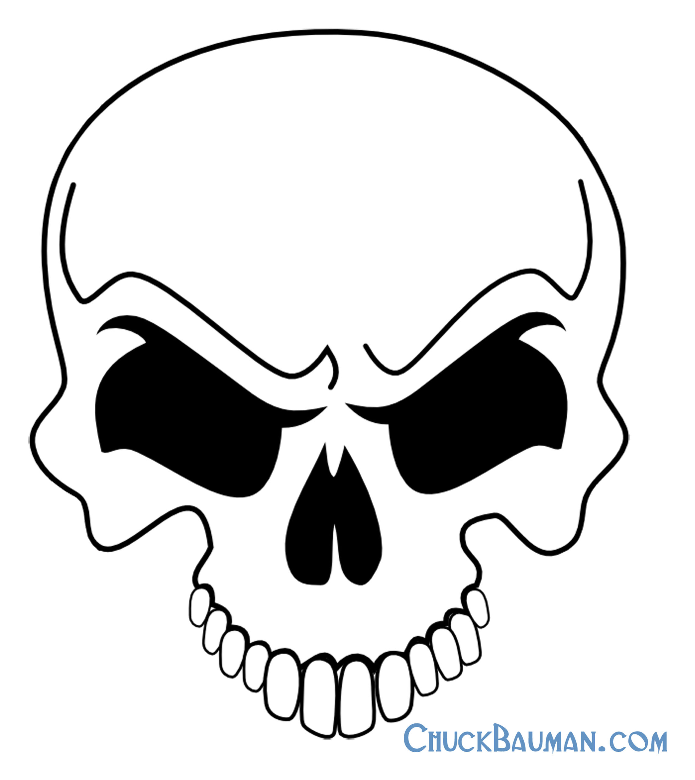 Skulls Airbrushing - Free Skull Airbrushing Stencils - Free for Printable Cut Out Skull Stencil