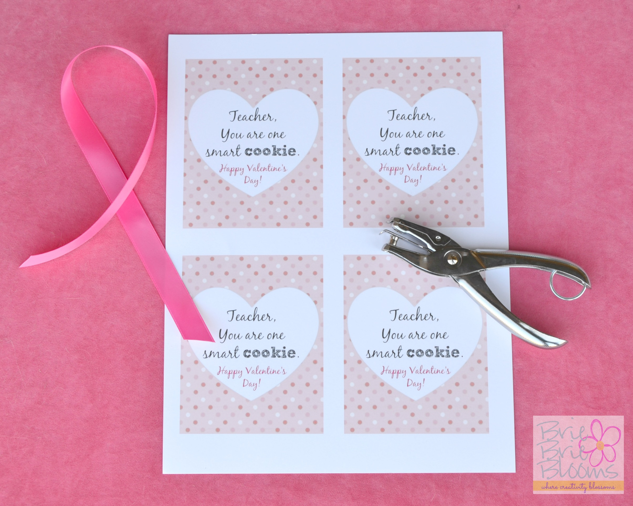 Smart Cookie Valentine For Your Teacher {Free Printable Card with regard to Free Printable Smart Cookie Valentine