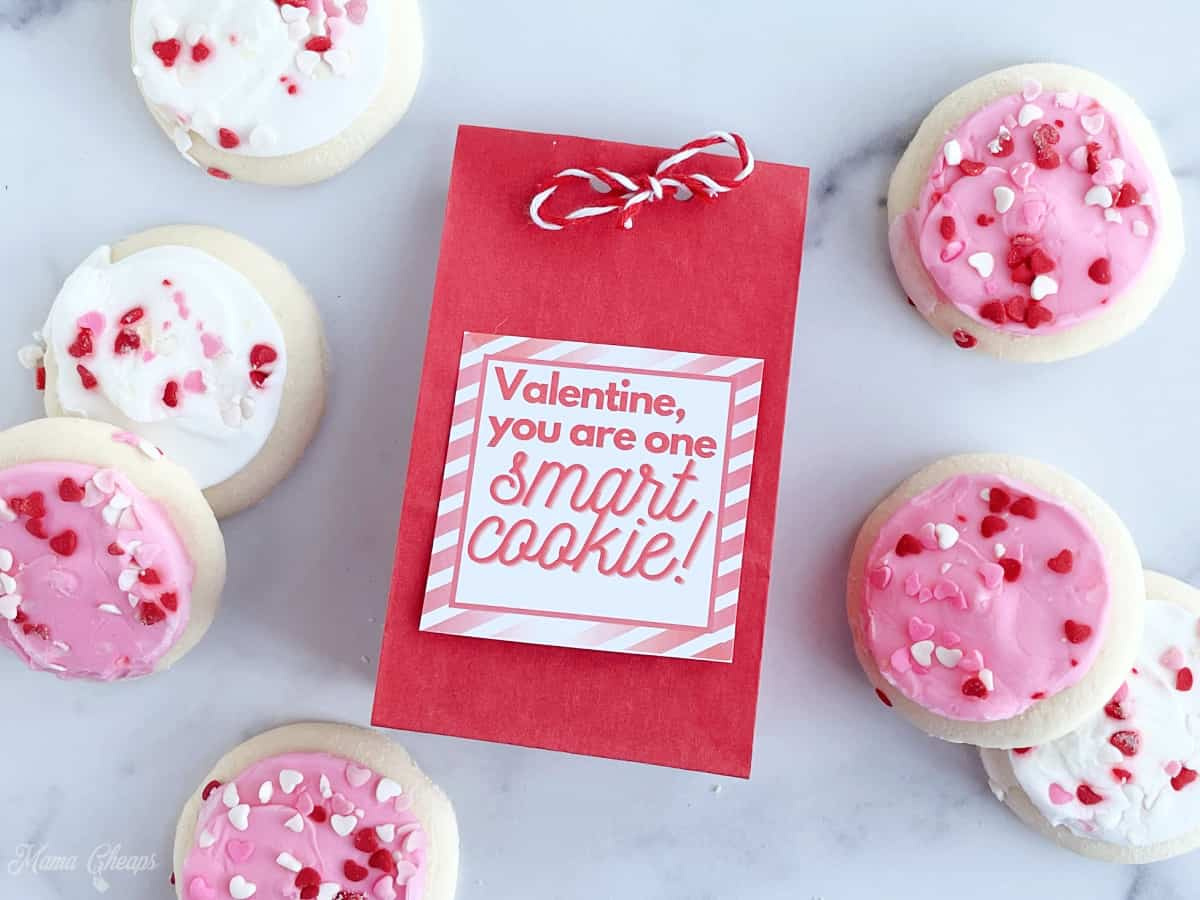 Smart Cookie Valentine - Free Printable Tags - Mama Cheaps® in Free Printable Smart Cookie Valentine