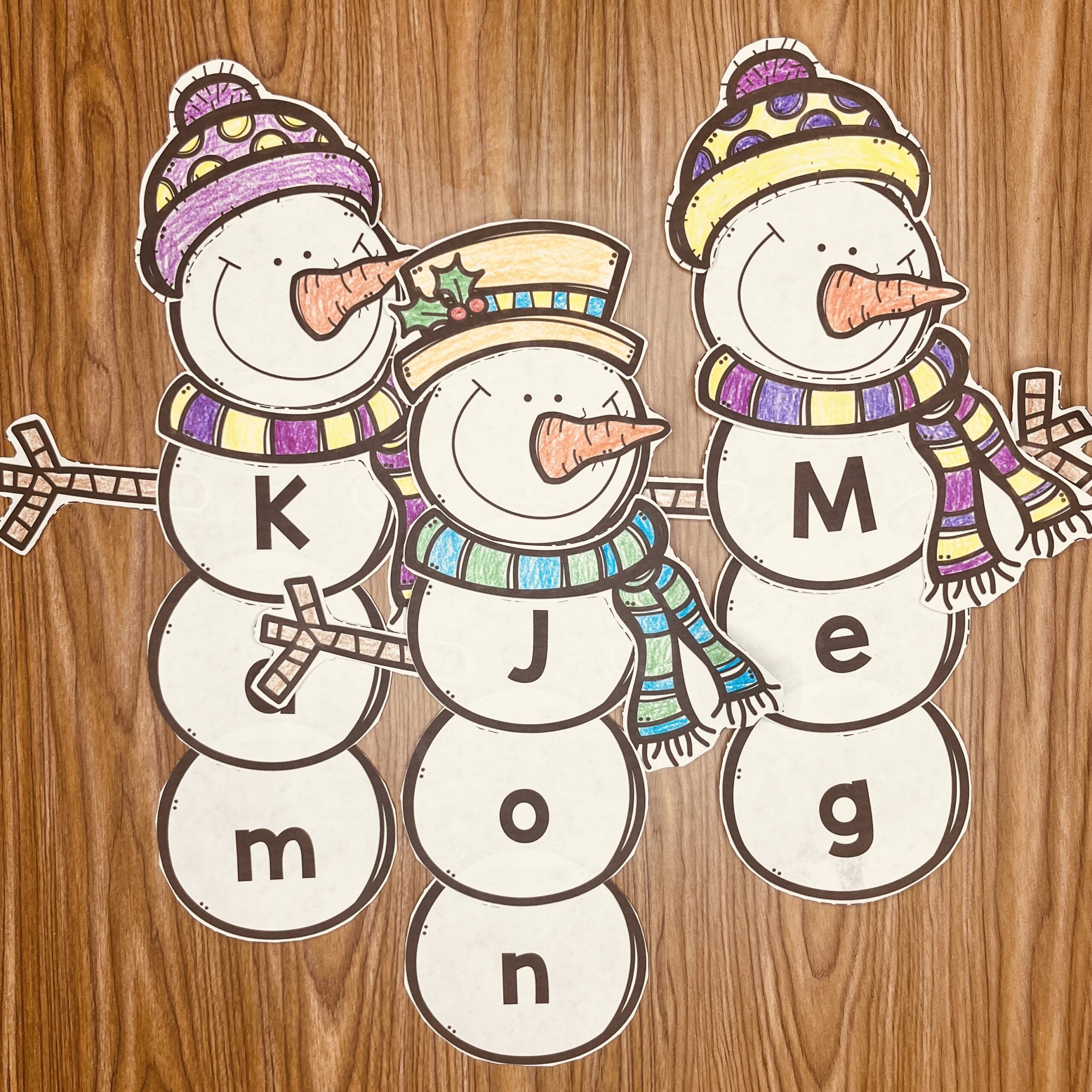 Snowman Editable Name Craft - Simply Kinder Plus within Snowman Name Craft Printable