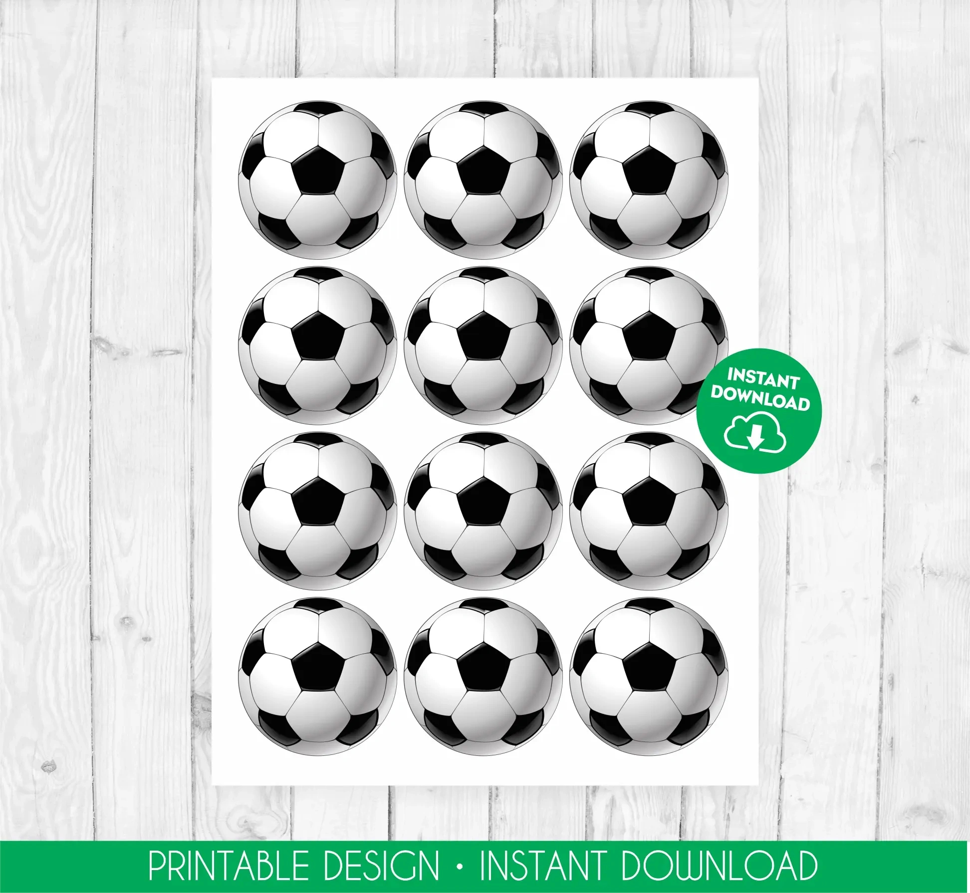 Soccer Cupcake Toppers Printable Soccer Birthday Toppers English inside Football Cupcake Toppers Printable