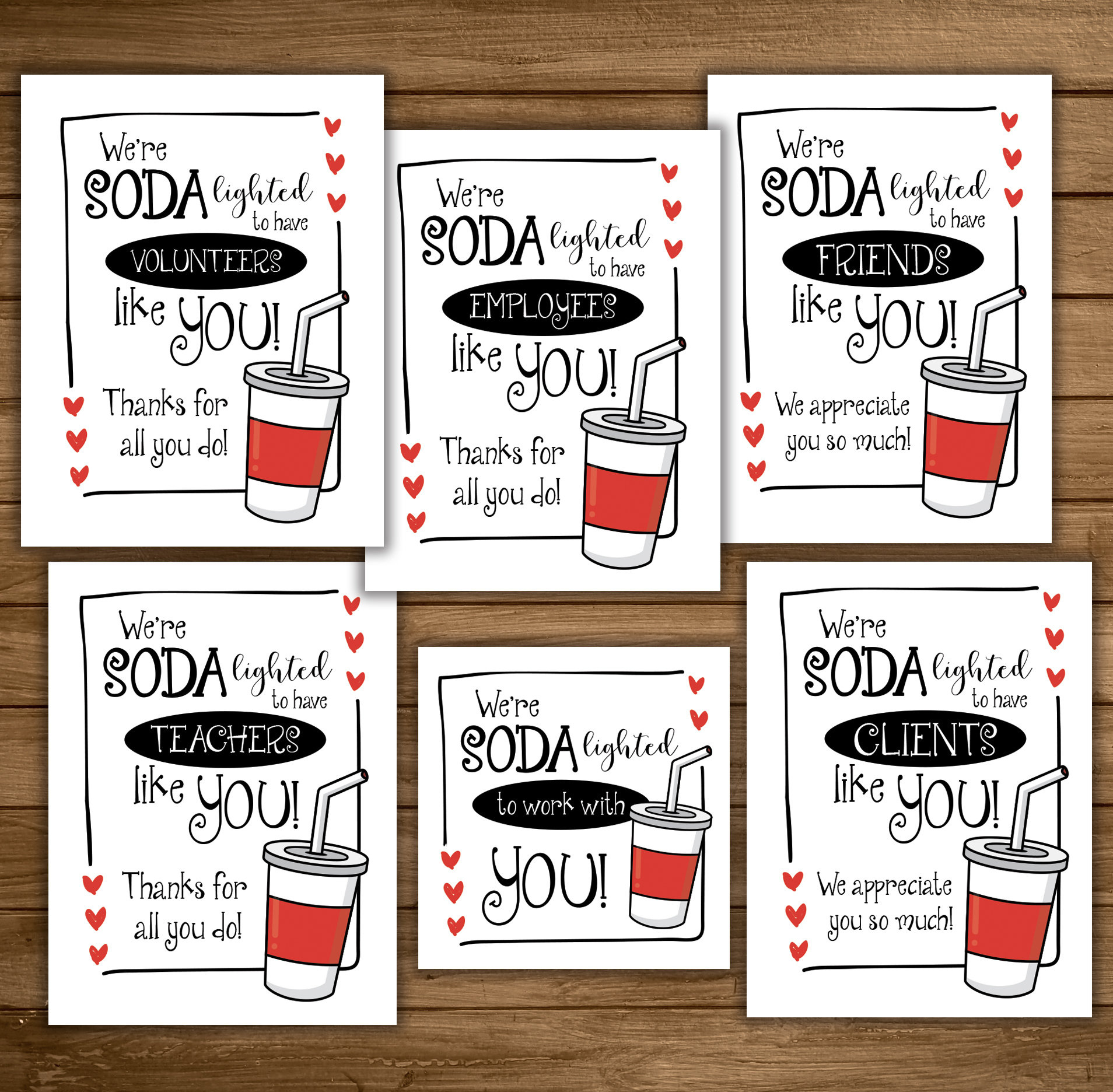 Soda Pop Gift Tags, Soda-Lightful Printable, Thank You with regard to Soda Lighted Free Printable