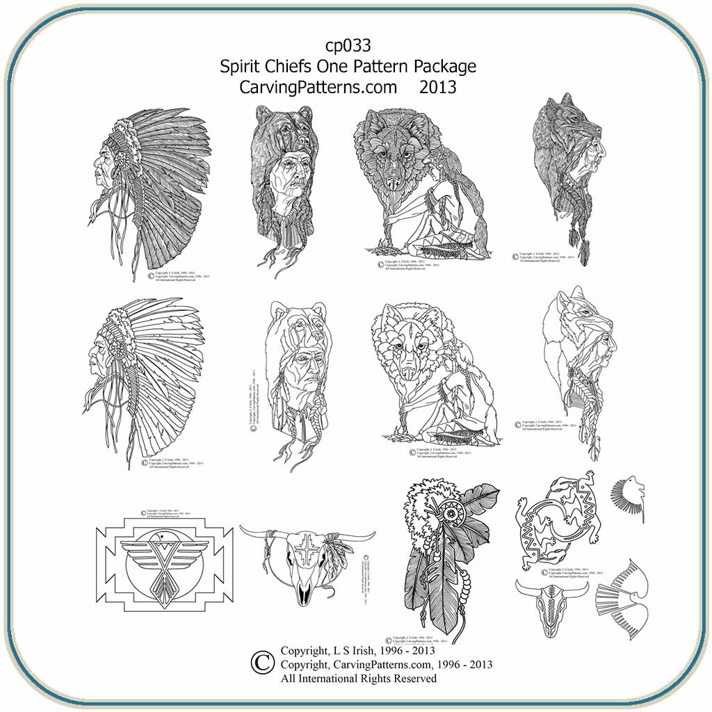 Spirit Chiefs One Patterns pertaining to Printable Wood Spirit Carving Patterns Free