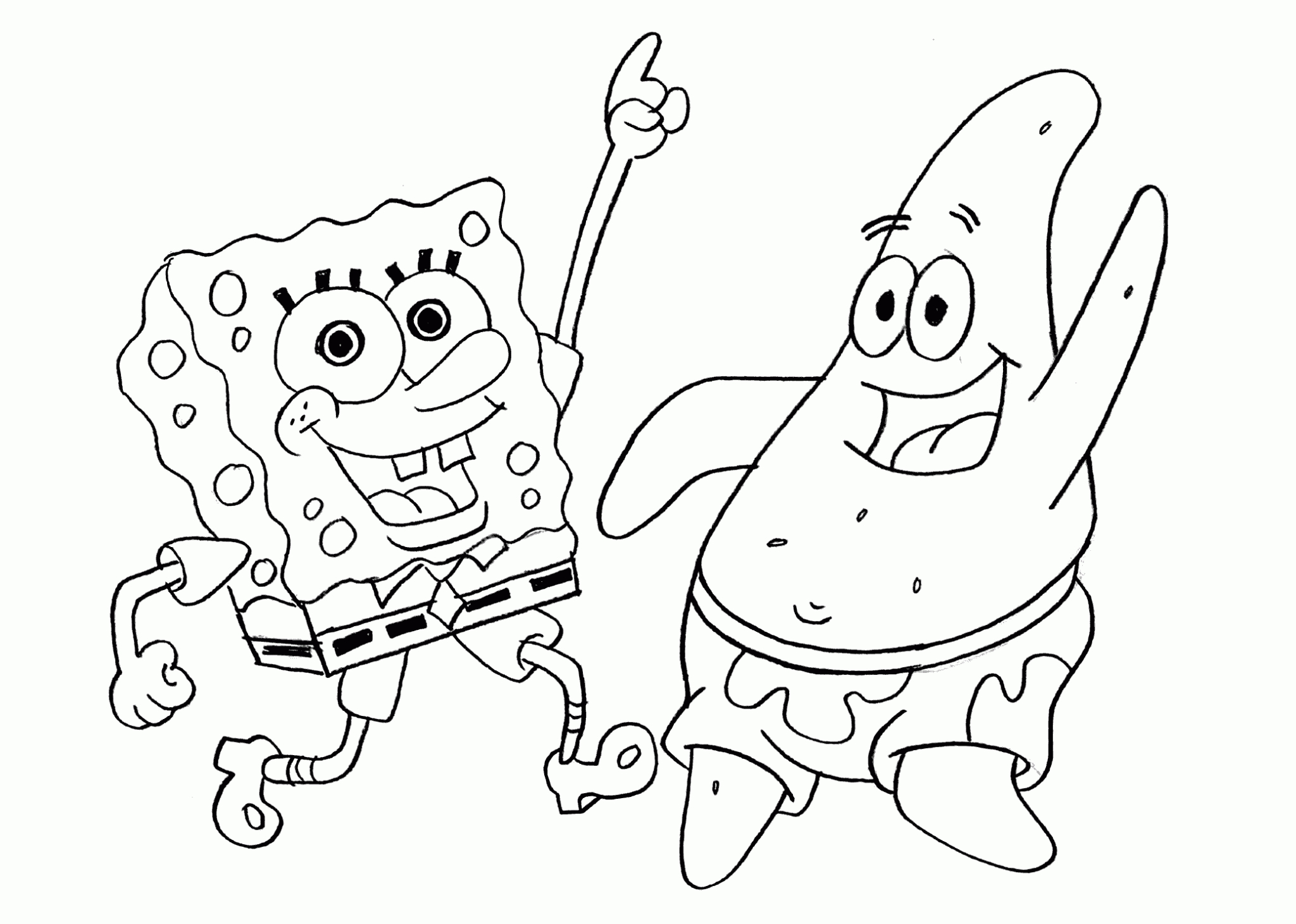 Spongebob Coloring Pages – Printable Coloring Pages. Free intended for Free Printable Coloring Pages Spongebob