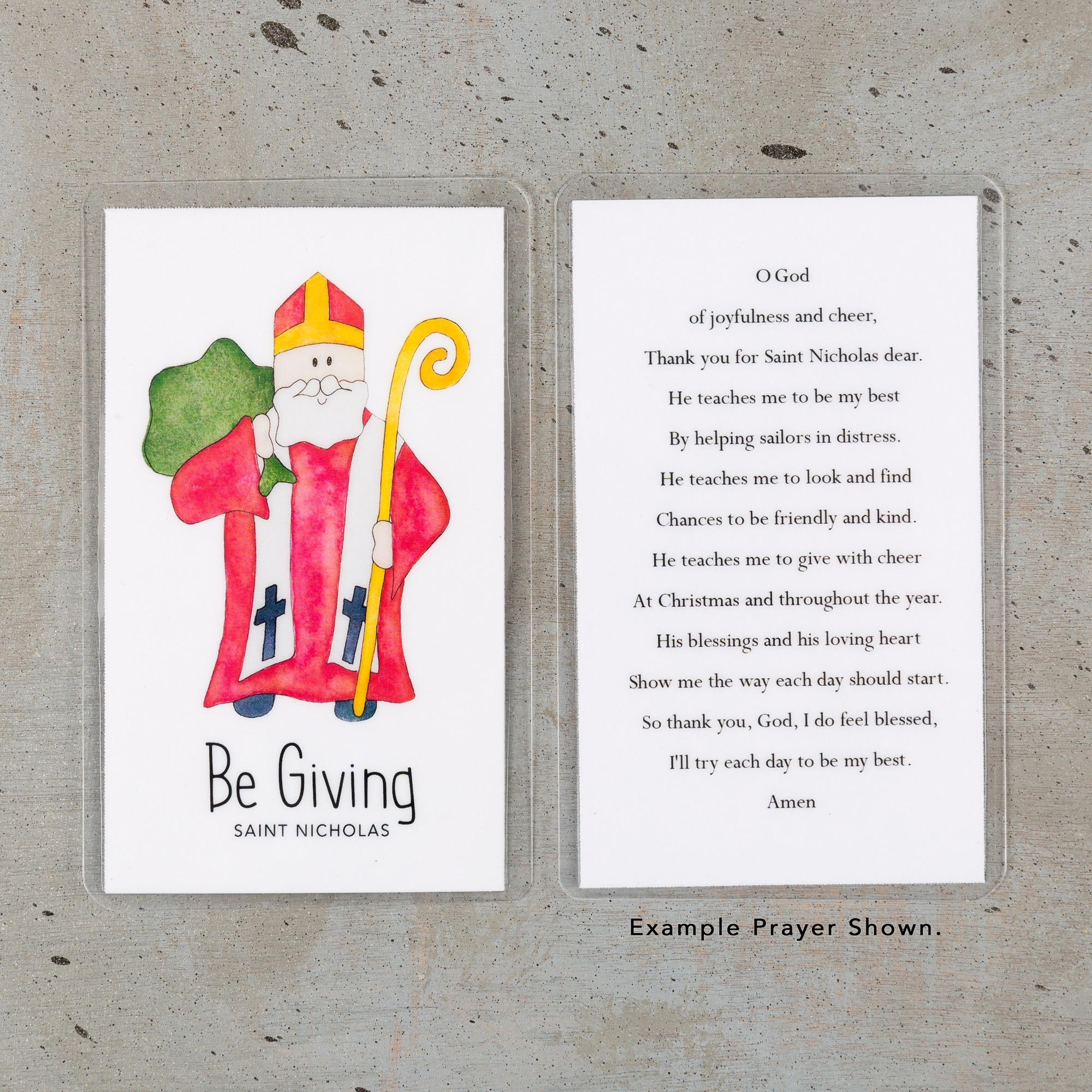 St. Nicholas &amp;quot;Be Giving&amp;quot; Personalized Prayer Card | The Catholic for St Nicholas Prayer Printable