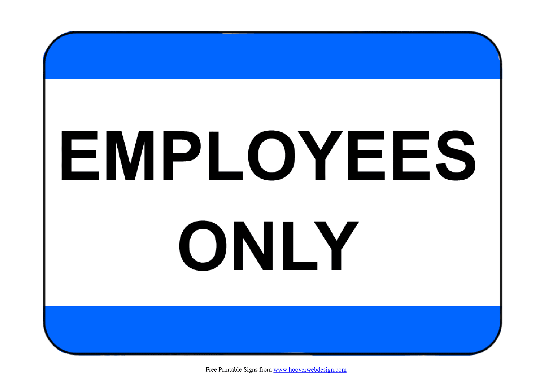 Staff Only Signs | Poster Template inside Employees Only Sign Printable