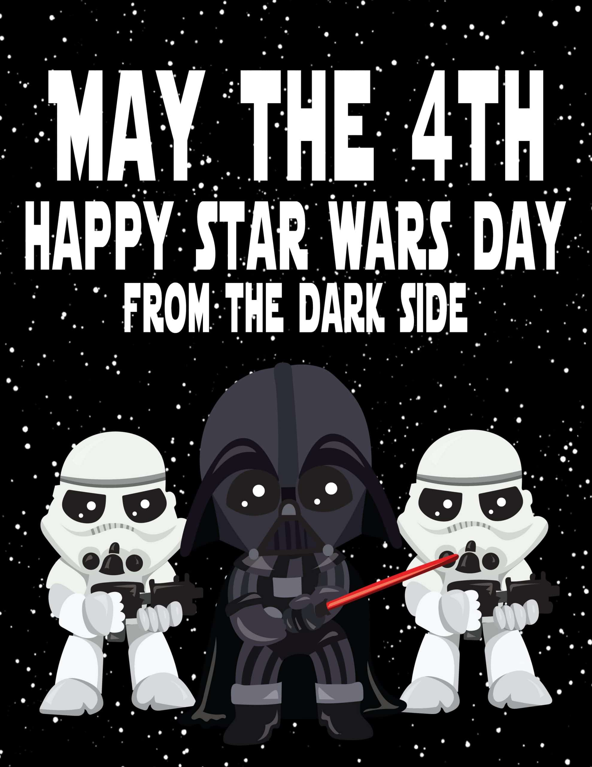 Star Wars Day - May The 4Th Printable Art Print In The Free in May the 4th Be with You Printable