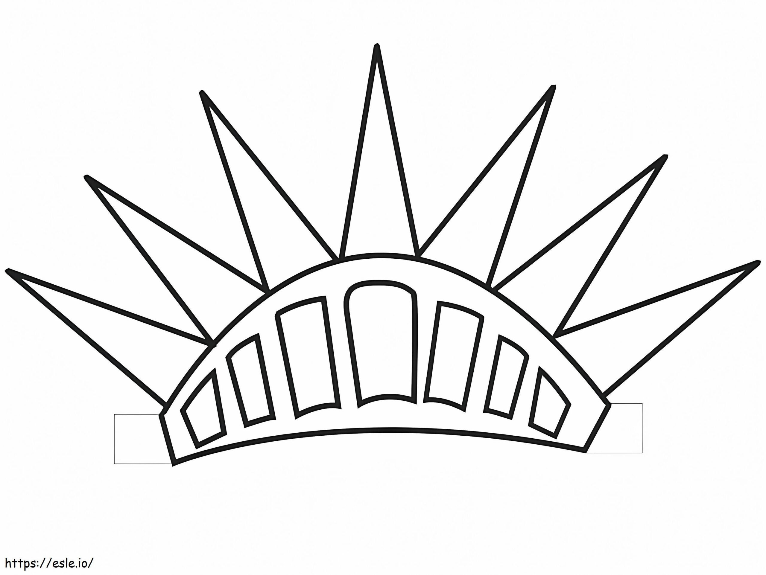 Statue Of Liberty Crown Coloring Page with Printable Statue Of Liberty Crown