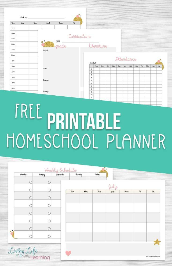 Stay On Track With A Free Printable Homeschool Planner with regard to Free Homeschool Planning Printables