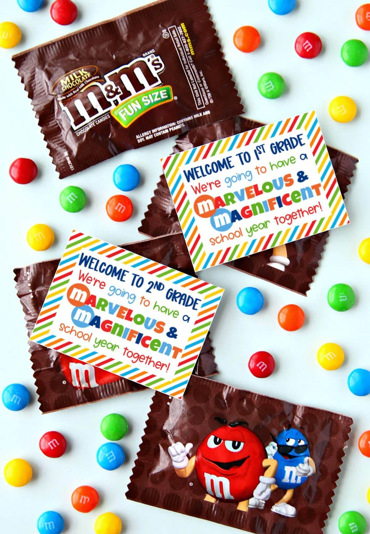 Student Welcome Gift {Back To School Free Printable} - Kara Creates intended for Free Printable M&amp;amp;amp;M Gift Tags