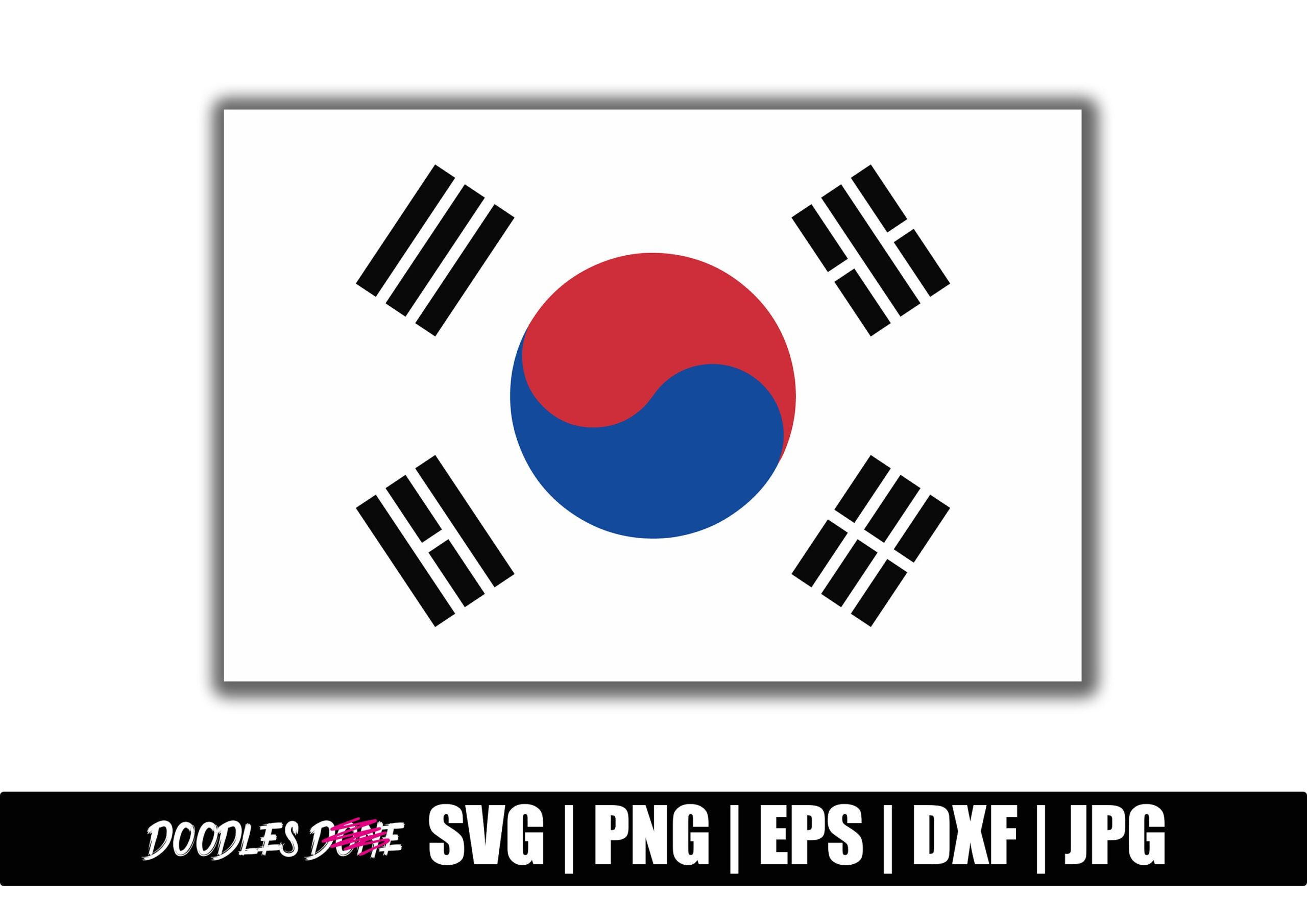 Südkorea Flagge Svg | Südkorea Flagge Png | Südkorea Flagge Clip Art | Südkorea Vektorgrafik | Südkorea Cricut Cut Datei with regard to Printable South Korean Flag