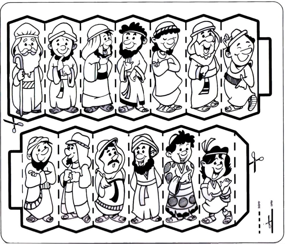 Sunday School Lesson 16 | A New Name For Jacob - In My World pertaining to 12 Sons Of Jacob Printable