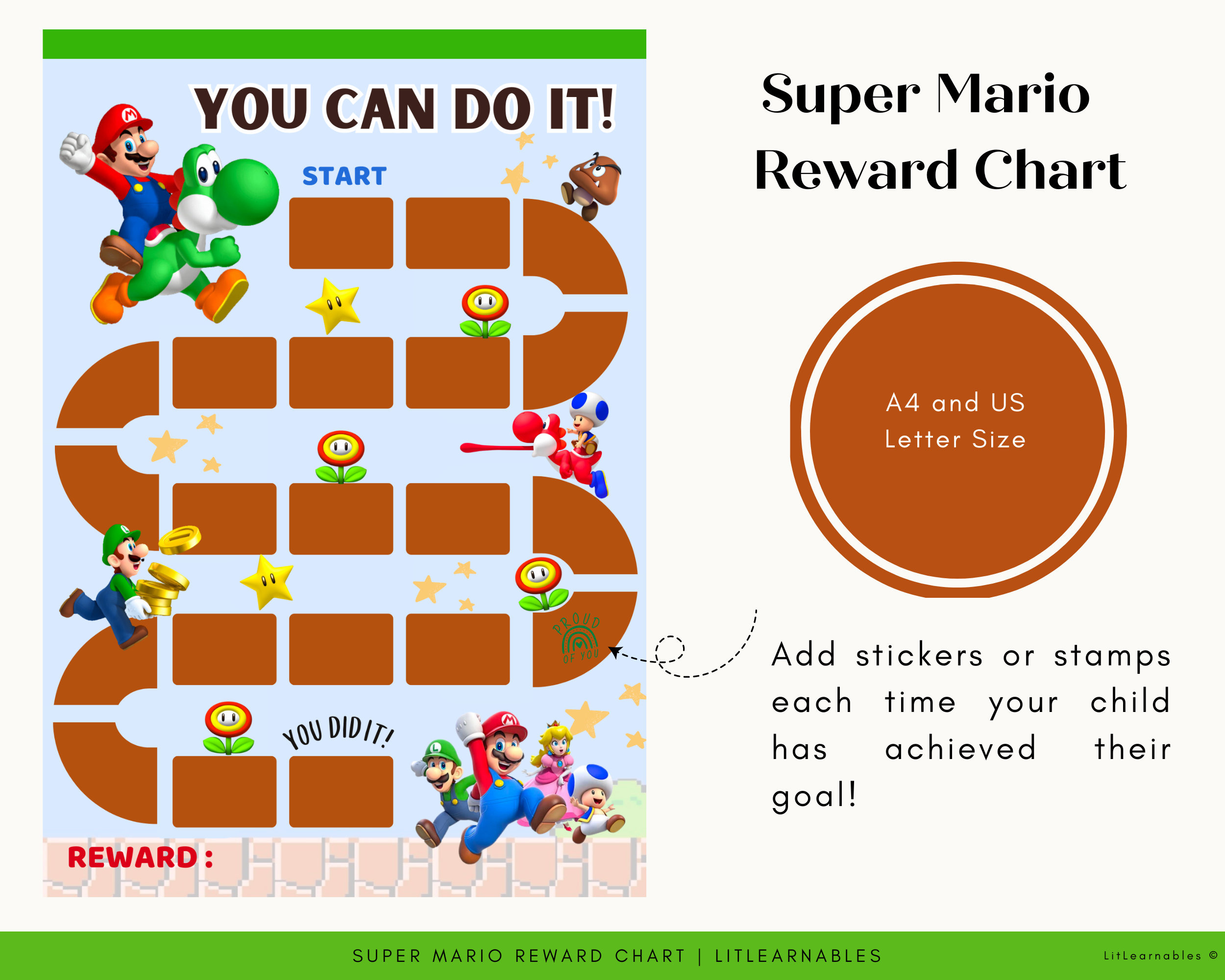 Super Mario Reward Chart Editable Toddler Reward Chart Behavior with regard to Free Printable Super Mario Reward Chart Printable