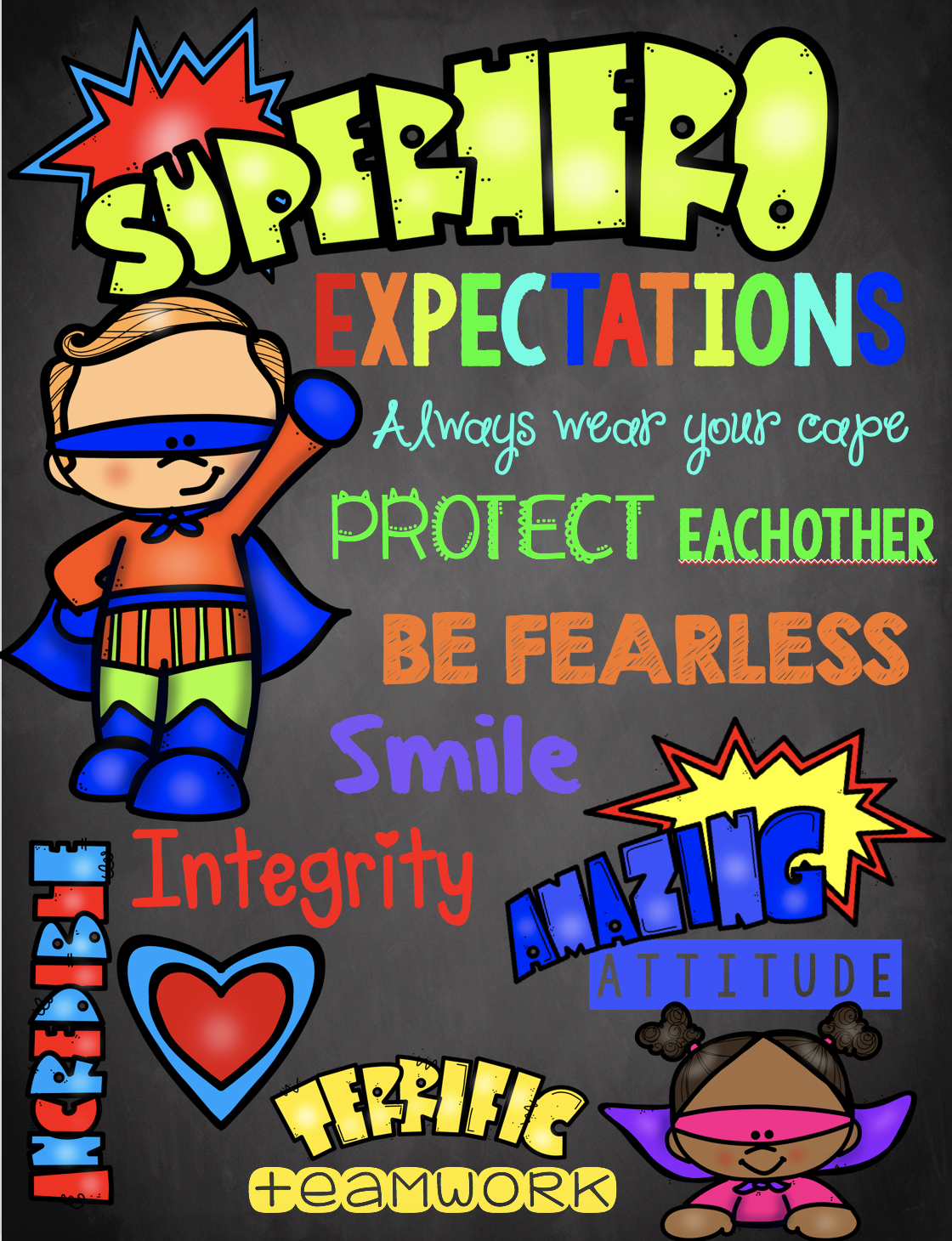 Superhero Teacher Appreciation — Keeping My Kiddo Busy within Superhero Teacher Appreciation Free Printables