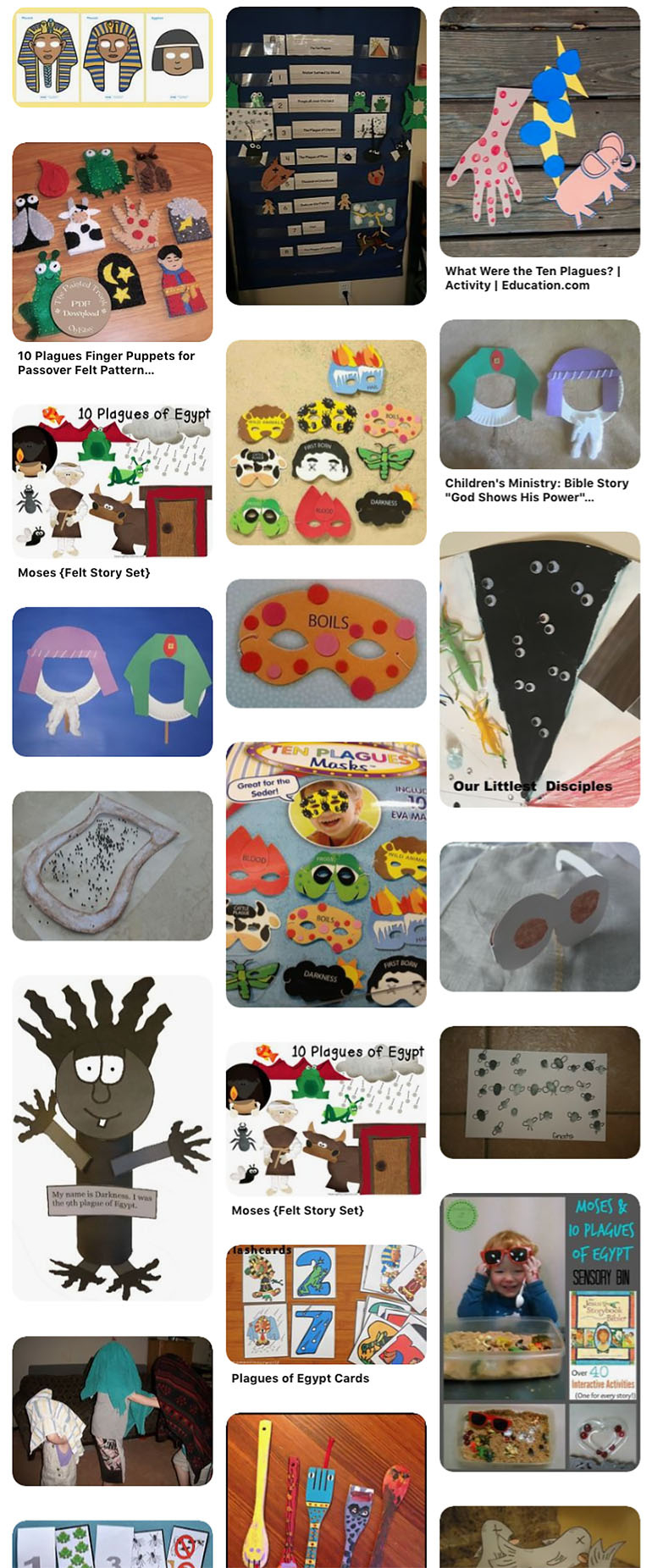 Ten Plagues Of Egypt - Craft - Sundayschoolist inside 10 Plagues Finger Puppets Printable