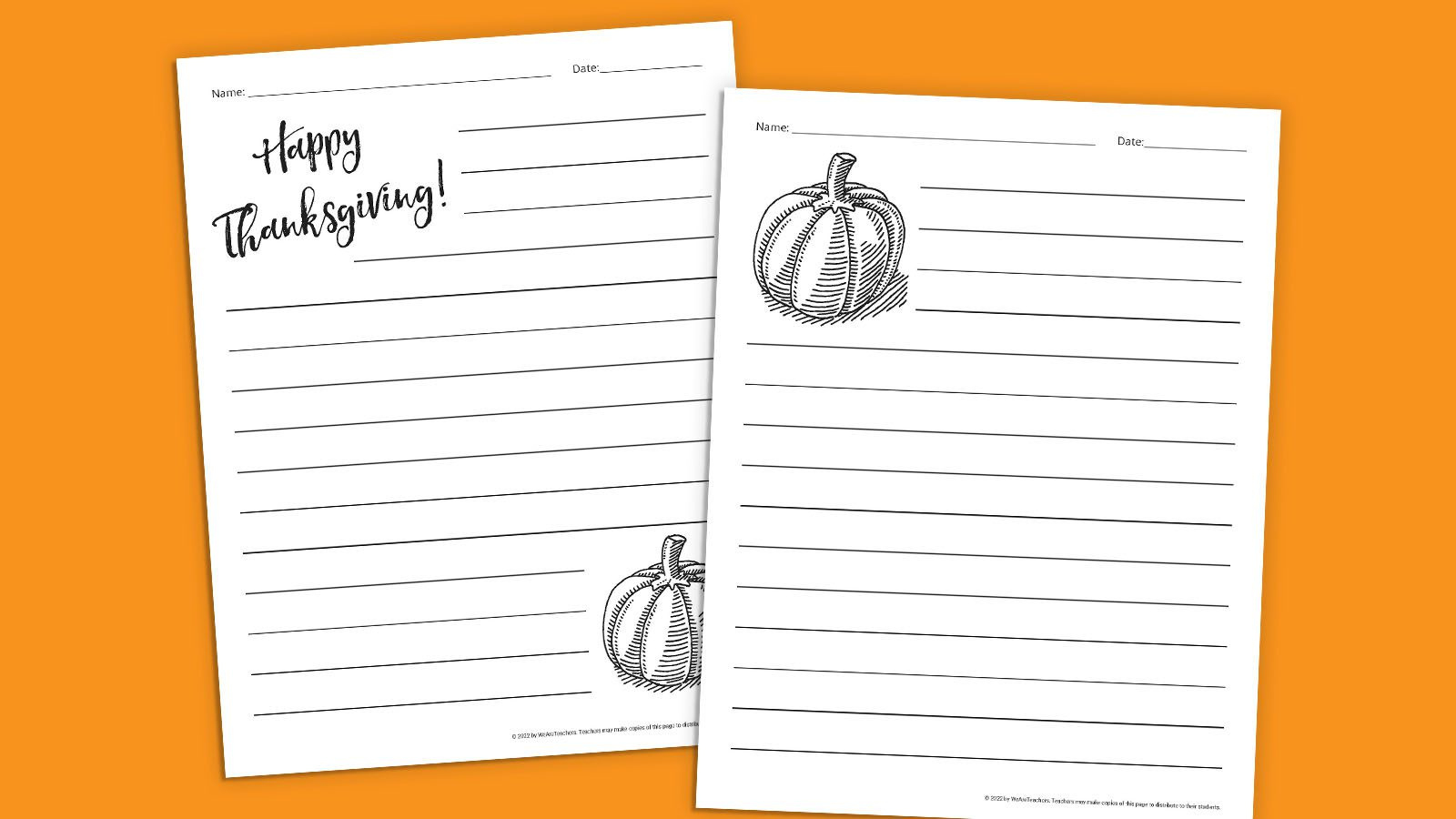 Thanksgiving Writing Paper Plus 15 Gratitude Writing Prompts within Free Printable Thanksgiving Writing Paper