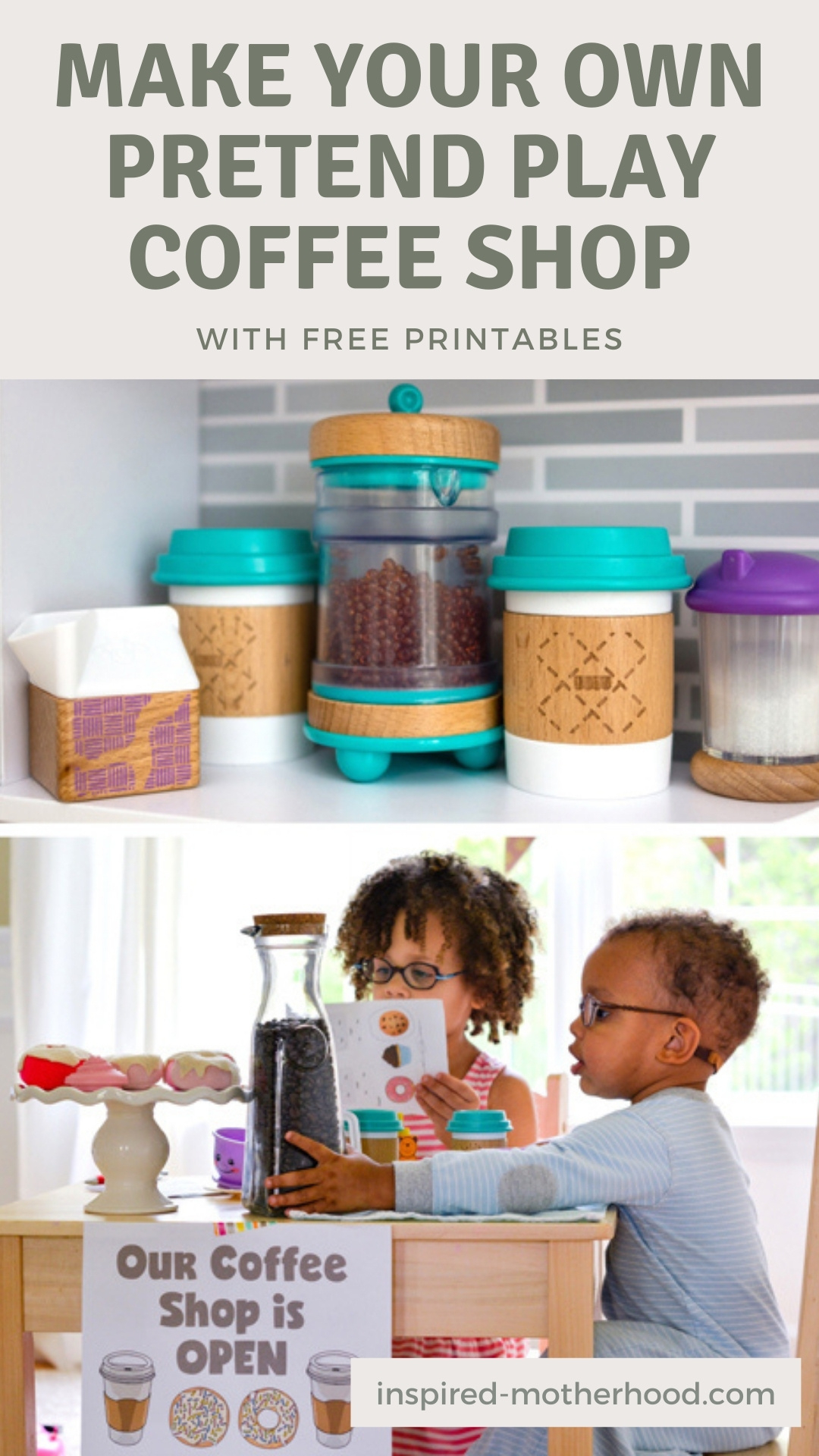 The Best Dramatic Play Coffee Shop For Kids | Free Printables! in Coffee Shop Dramatic Play Printables Free