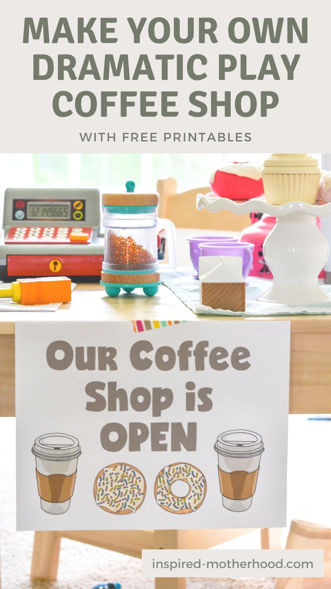 The Best Dramatic Play Coffee Shop For Kids | Free Printables! intended for Coffee Shop Dramatic Play Printables Free