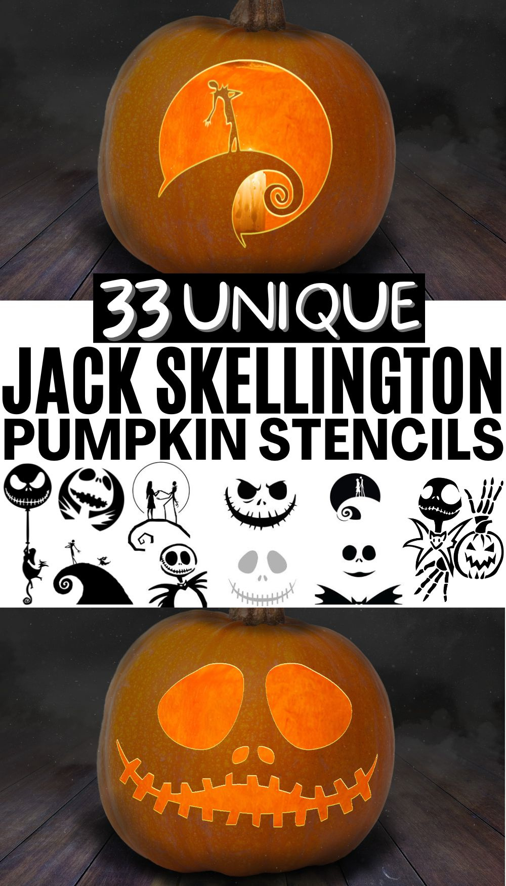 The Best Jack Skellington Pumpkin Carving And Painting Printables within Free Printable Nightmare Before Christmas Stencils