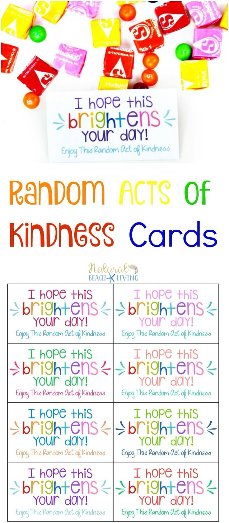 The Best Random Acts Of Kindness Printable Cards Free - Natural with Free Printable Kindness Cards