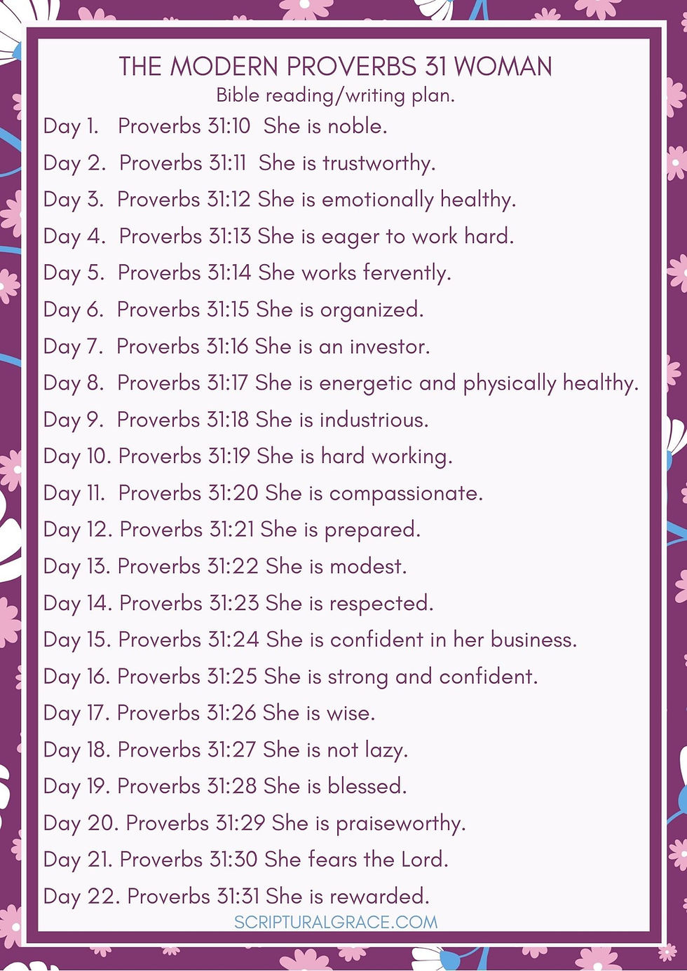 The Modern Proverbs 31 Woman-Bible Plan And Devotional. regarding Free Printable Proverbs 31 Woman