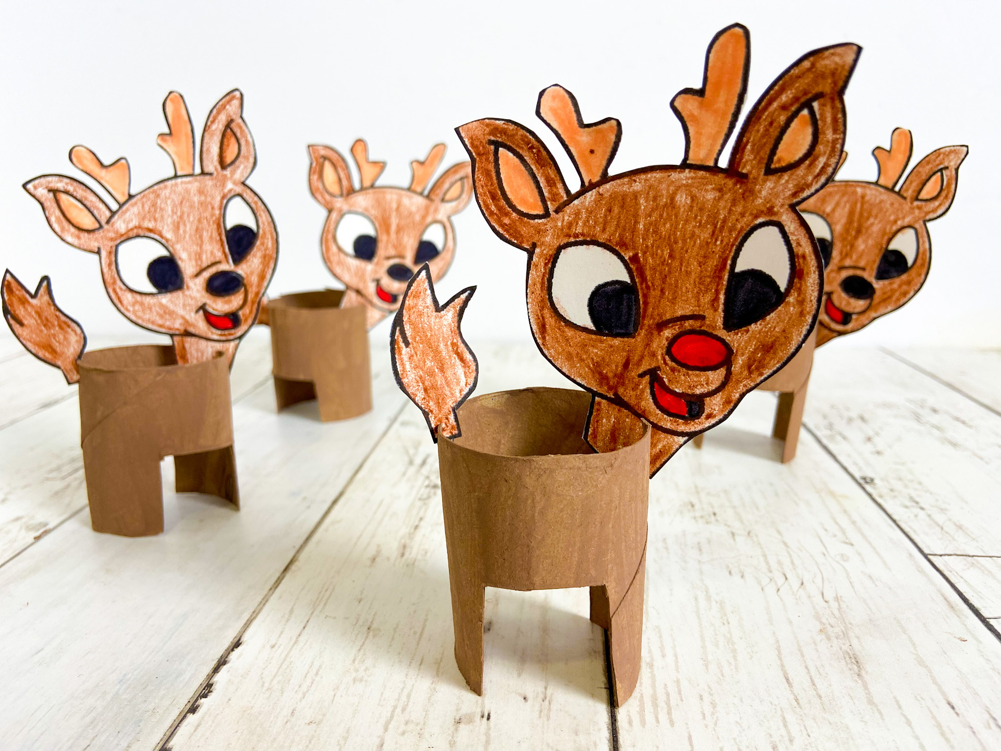 Toilet Paper Roll Reindeer - Winter Holiday Craft With Free inside Free Printable Toilet Paper Roll Crafts