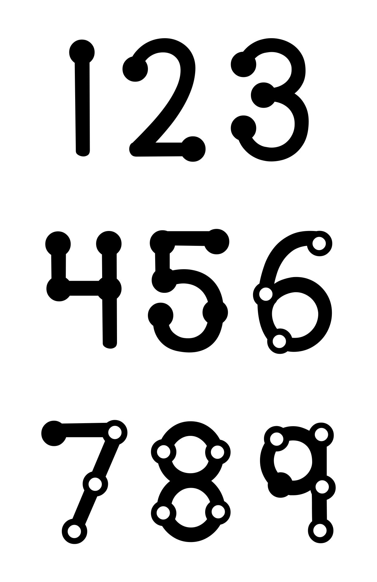 Touchmath Numbers 1 9 - 10 Free Pdf Printables | Printablee intended for Touch Math Numbers 1-9 Printable Free