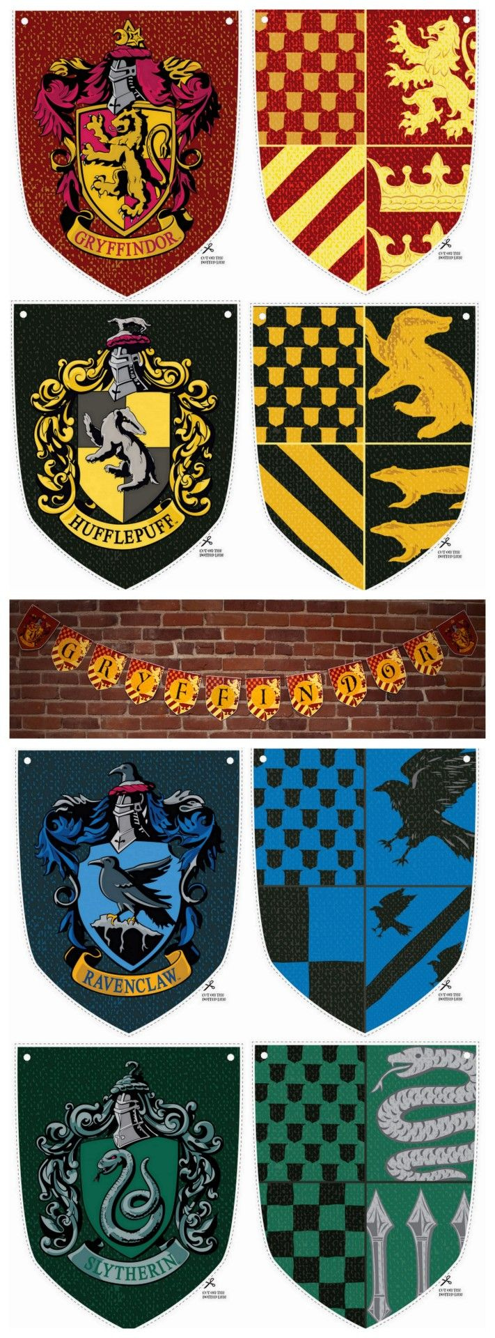 Truebluemeandyou: Halloween &amp;amp; Cosplay Diys in Free Printable Harry Potter House Crests Printable