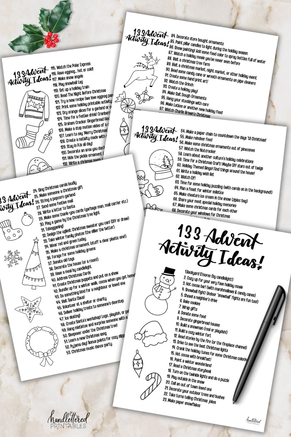 Ultimate Free Printable List Of Advent Activity Ideas For Busy with regard to Free Printable Advent Activities