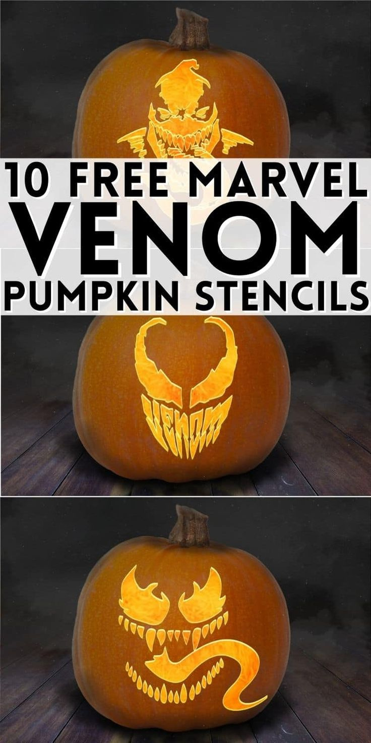 Venom Pumpkin Carving Stencils: 10 Free Printable Patterns &amp;amp; Templates pertaining to Free Printable Venom Pumpkin Carving Stencils