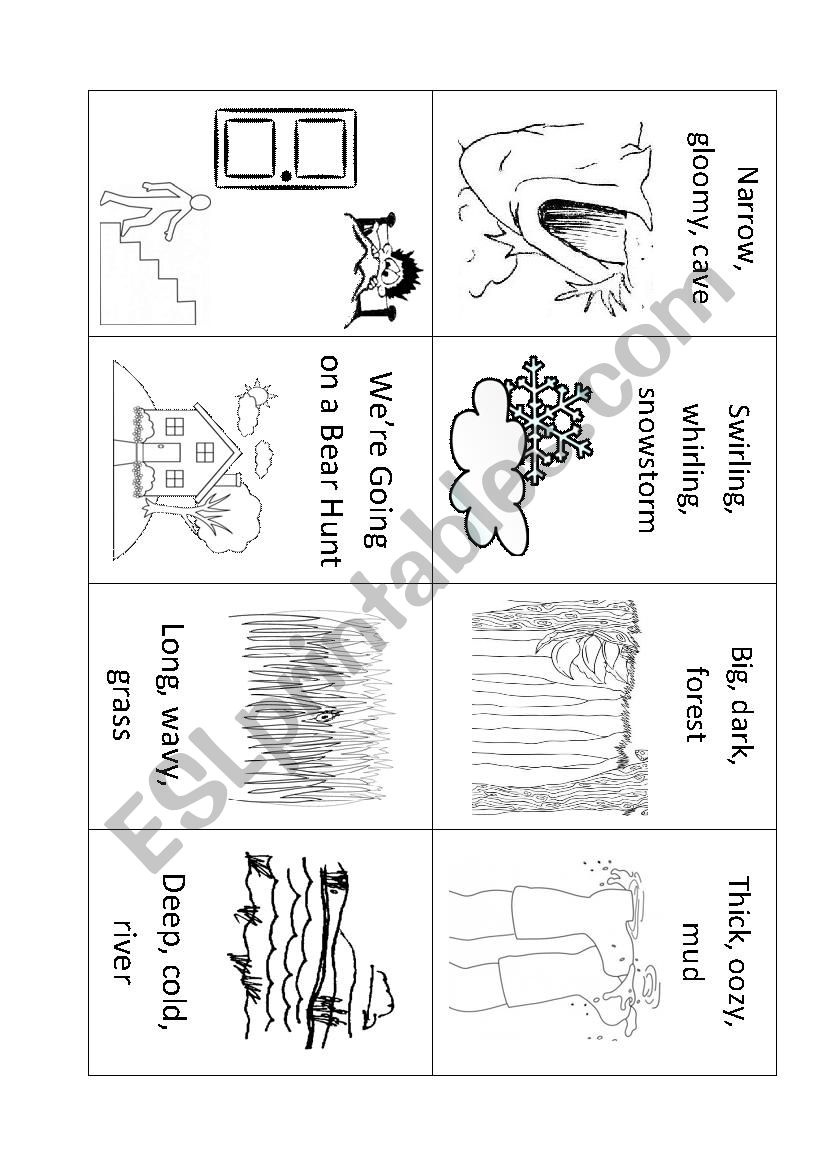 We´re Going On A Bear Hunt Mini Book - Esl Worksheetcpaukovic intended for Printable We&amp;#039;Re Going On A Bear Hunt