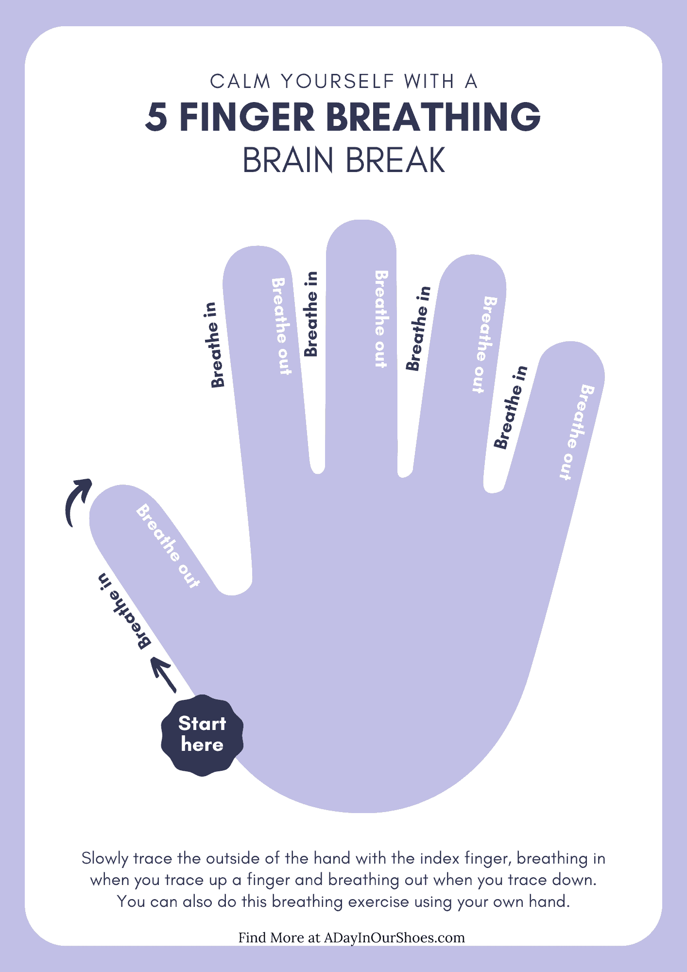 What Is The 5 Finger Breathing Technique To Calm Kids? intended for 5 Finger Breathing Printable