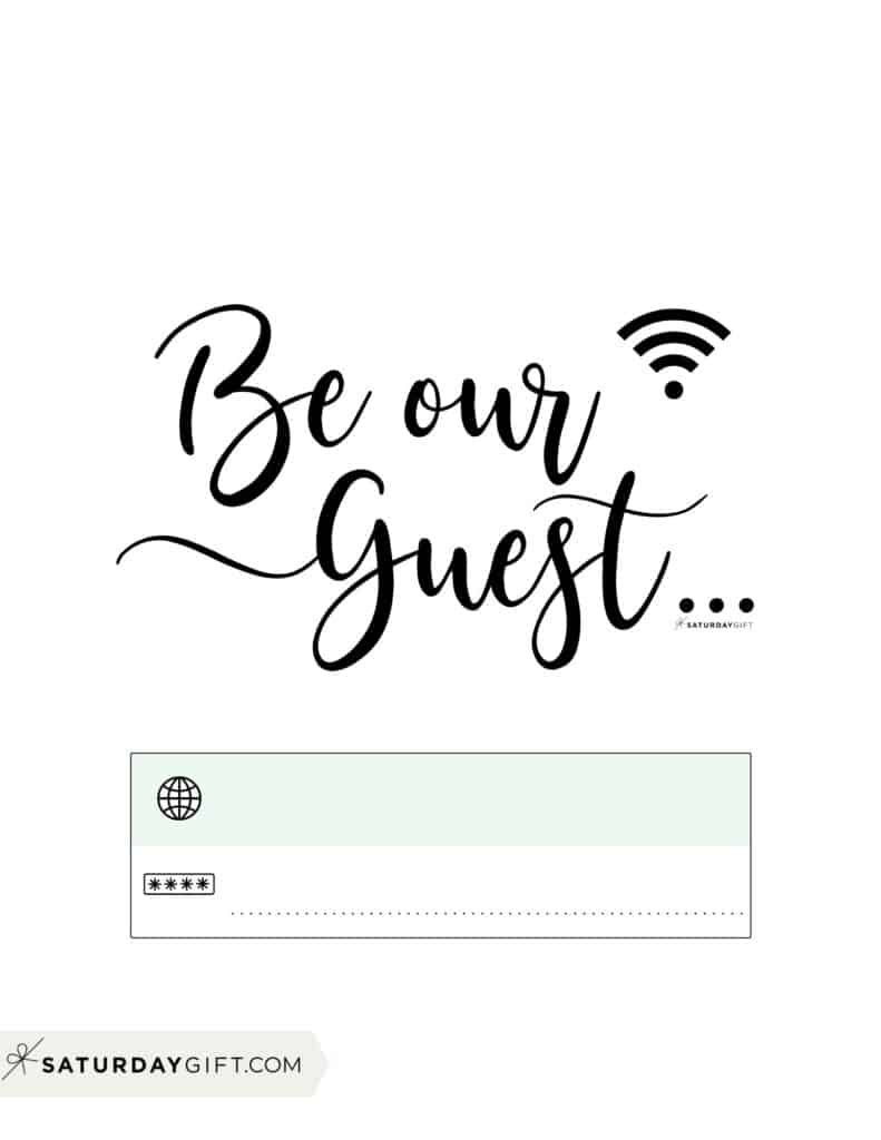 Wifi Password Sign - 11 Cute &amp;amp; Free Printable Templates pertaining to Wifi Password Printable 4X6 Free