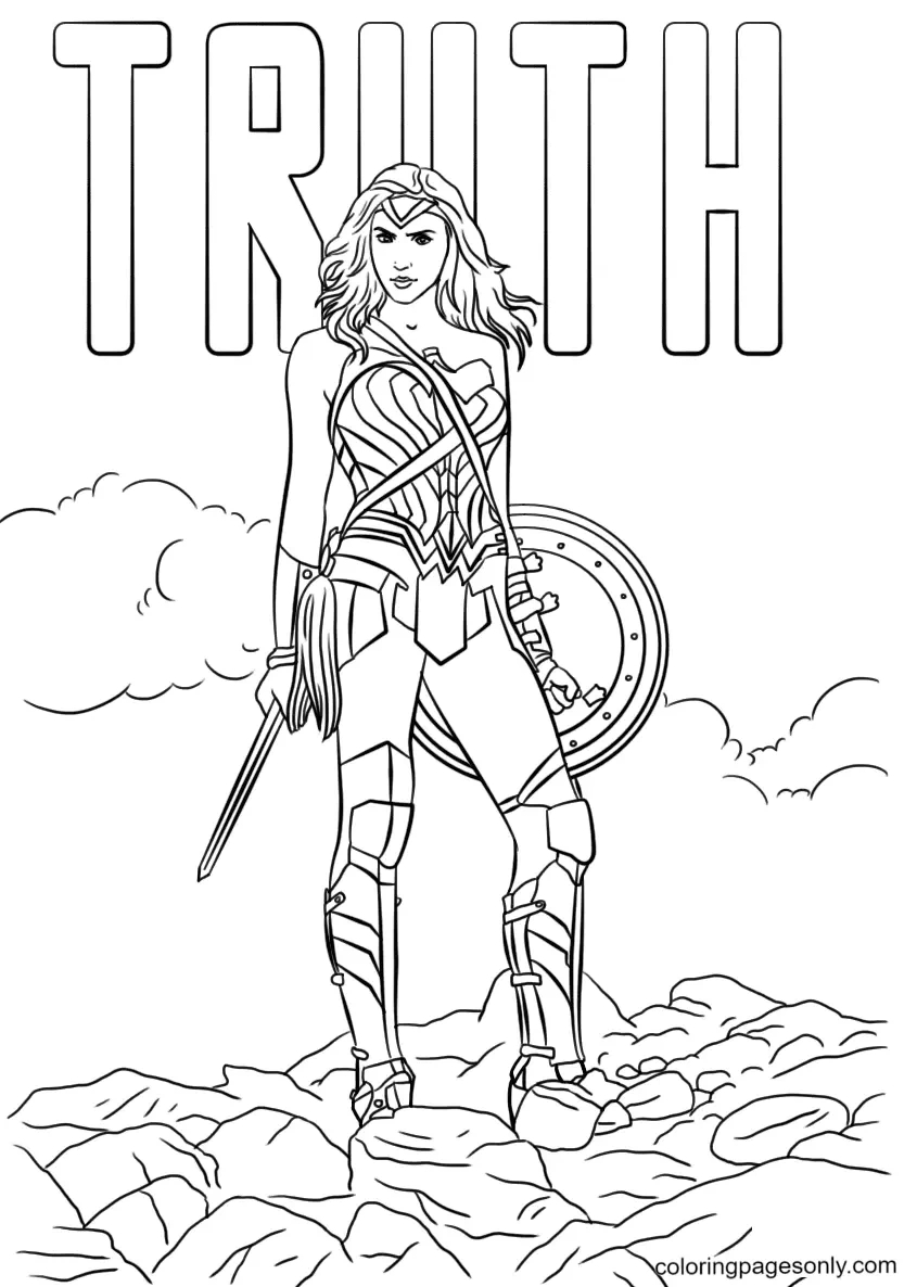 Wonder Woman Coloring Pages To Print - Free Printable Coloring Pages for Free Wonder Woman Printables