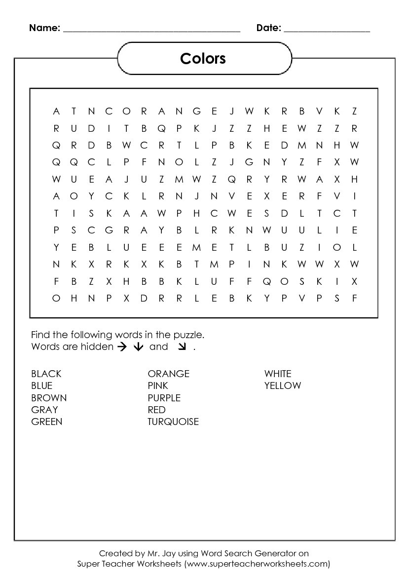 Word Search Puzzle Generator within Crossword Puzzle Generator Free Printable