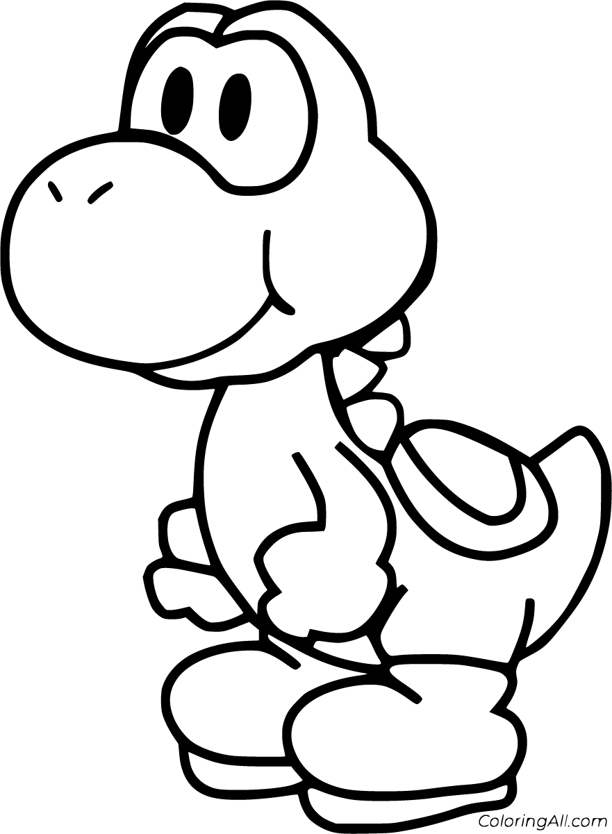 Yoshi Coloring Pages (25 Free Printables) - Coloringall regarding Yoshi Coloring Pages Printable Free