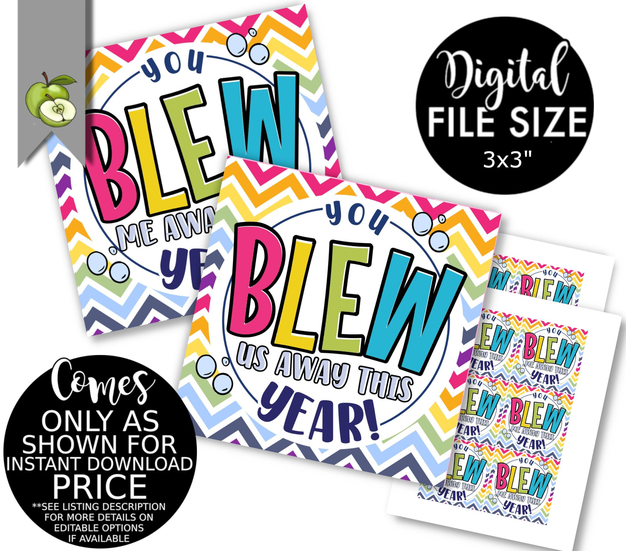 You Blew Us Away Tags - Etsy with regard to You Blew Me Away This Year Tags Free Printable