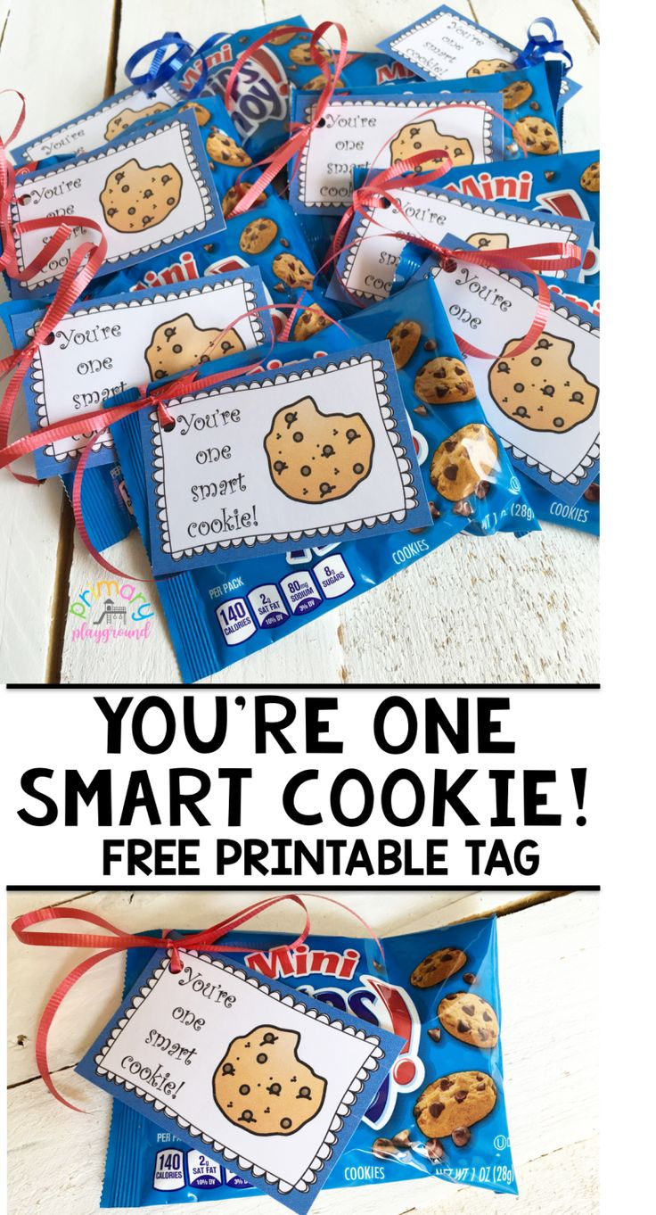 You&amp;#039;Re One Smart Cookie Free Printable Tag - Primary Playground inside Smart Cookie Printable Tag Free