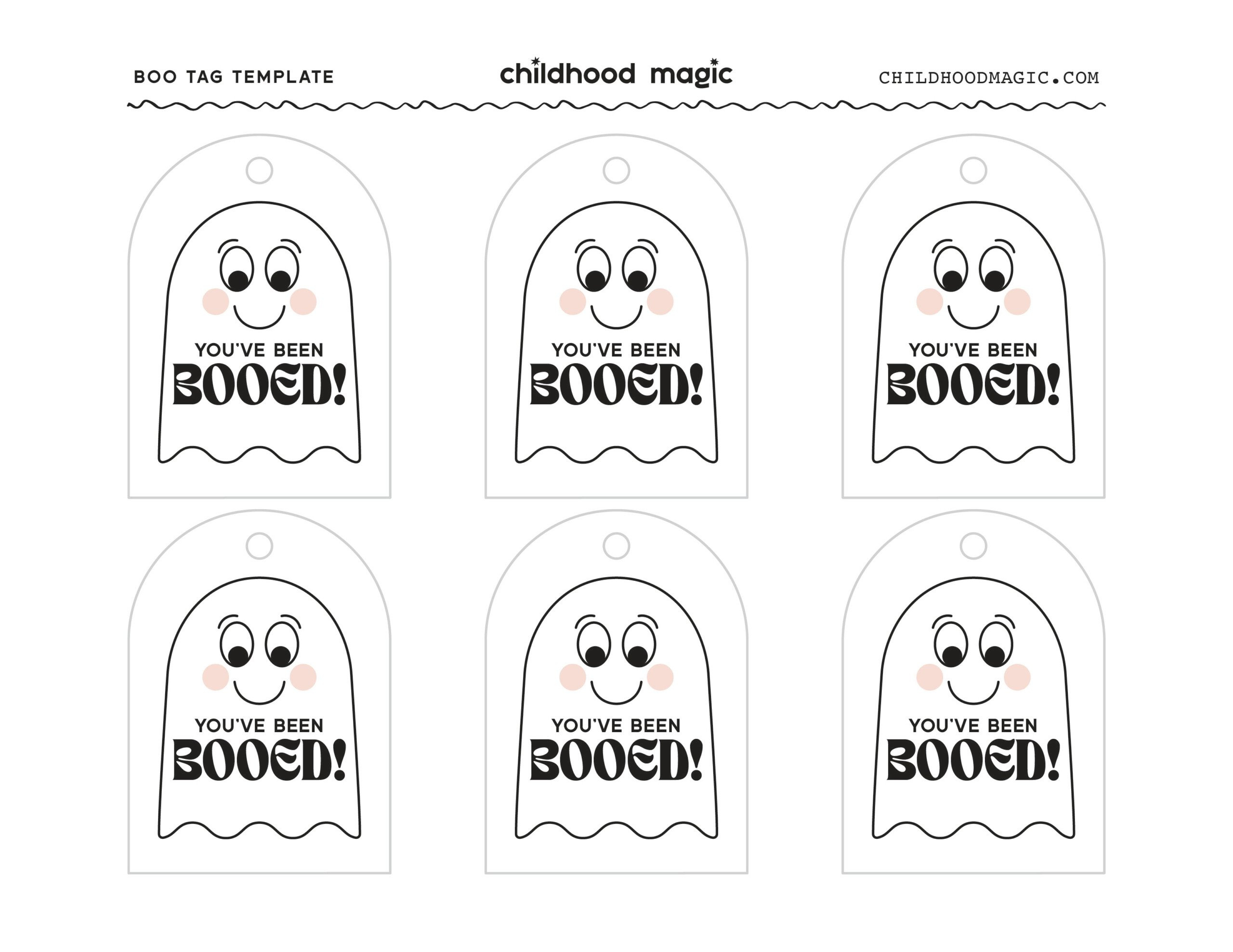 You&amp;#039;Ve Been Booed! (Free Printable) - Childhood Magic with Boo Bag Tags Printable Free