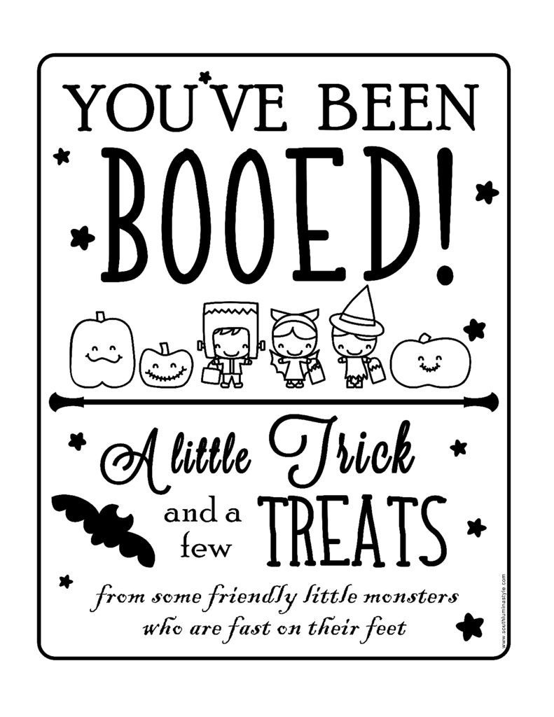 You&amp;#039;Ve Been Booed Free Printable within Free You&amp;amp;#039;ve Been Booed Printables
