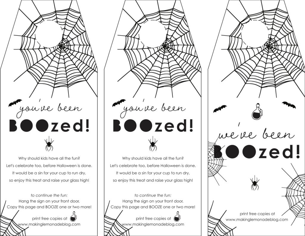 You&amp;#039;Ve Been Boozed&amp;quot; Free Printables - Making Lemonade intended for You&amp;amp;#039;ve Been Boozed Printable Free