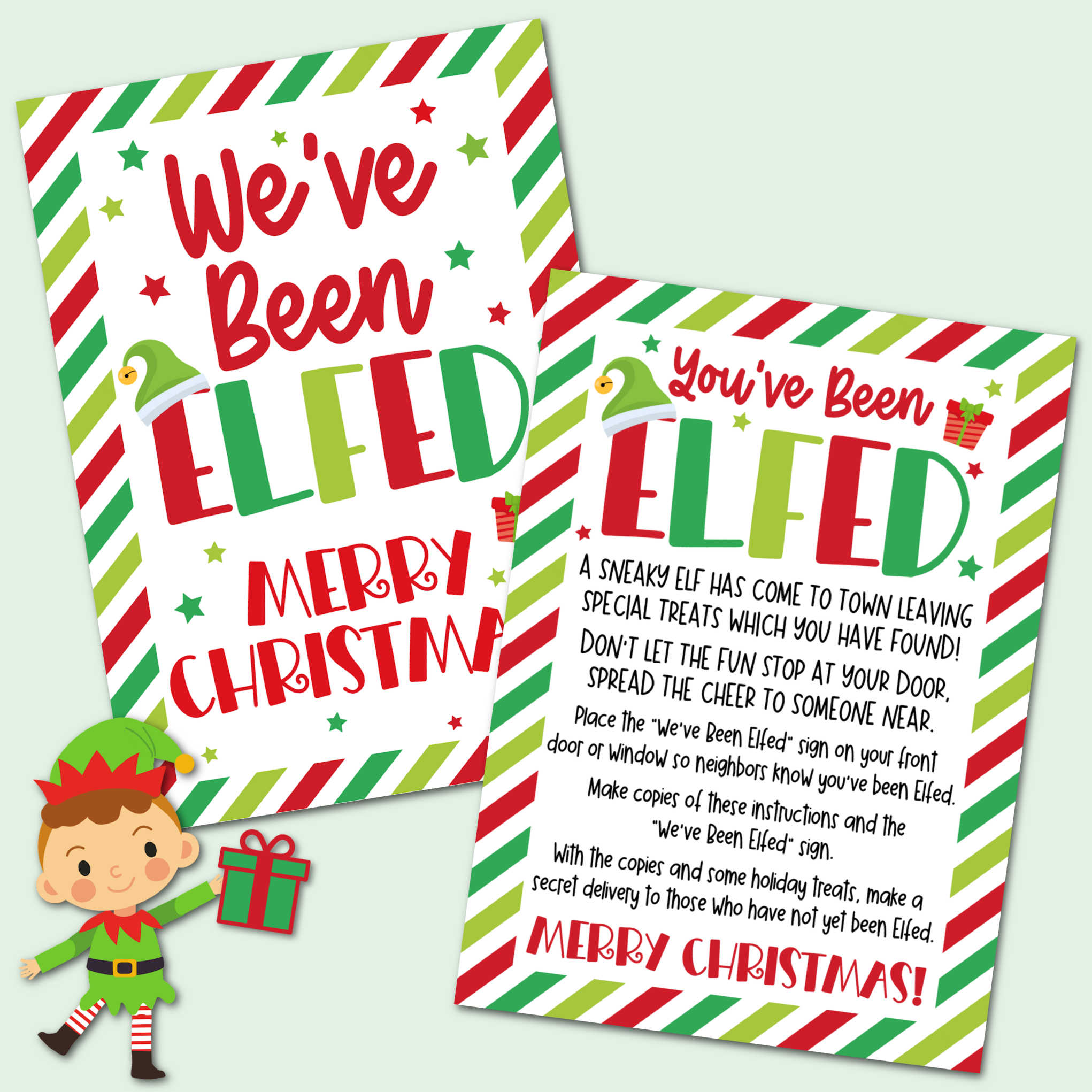 You'Ve Been Elfed - It'S Time To Elf Your Neighbors With This Fun within You&amp;#039;ve Been Elfed Printable Free