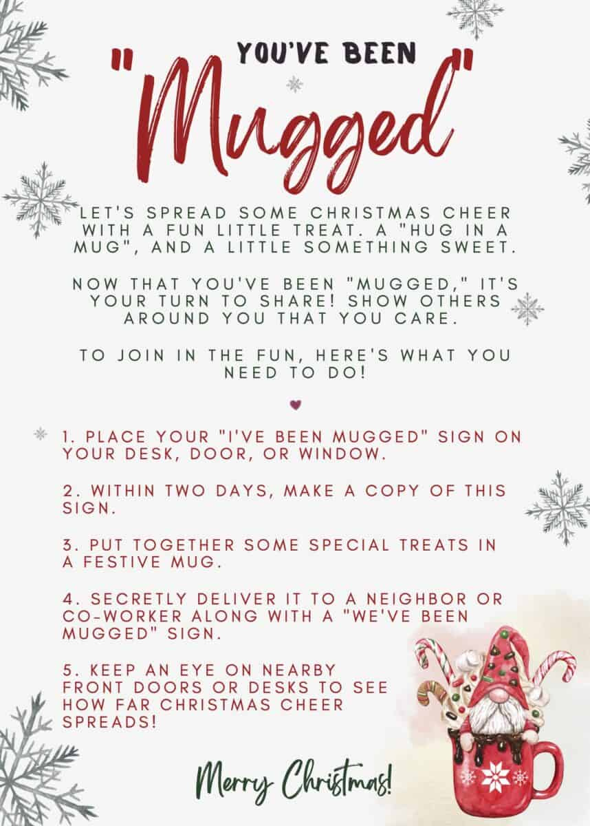 You&amp;#039;Ve Been Mugged Game - Gift Ideas And Free Printable - Single in I&amp;#039;Ve Been Mugged Free Printable